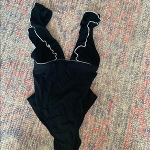 Robin Piccone Black Amalia one Piece Size 8